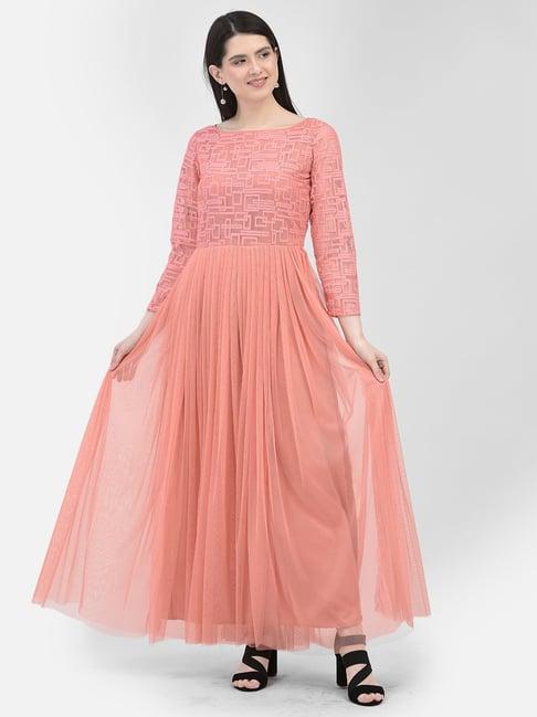 eavan peach relaxed fit maxi dress