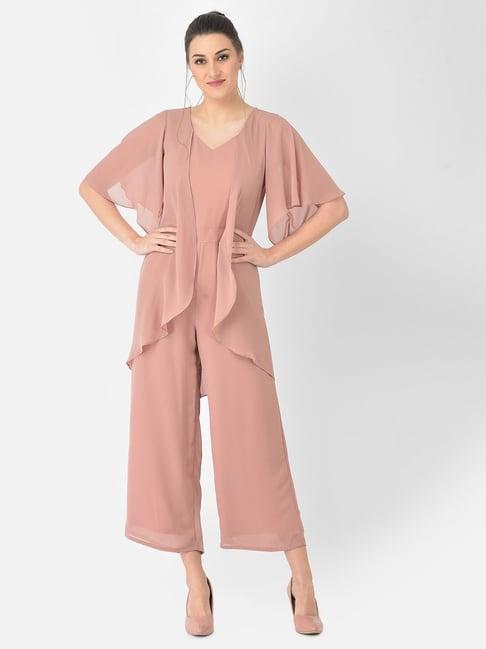 eavan pink v neck jumpsuit