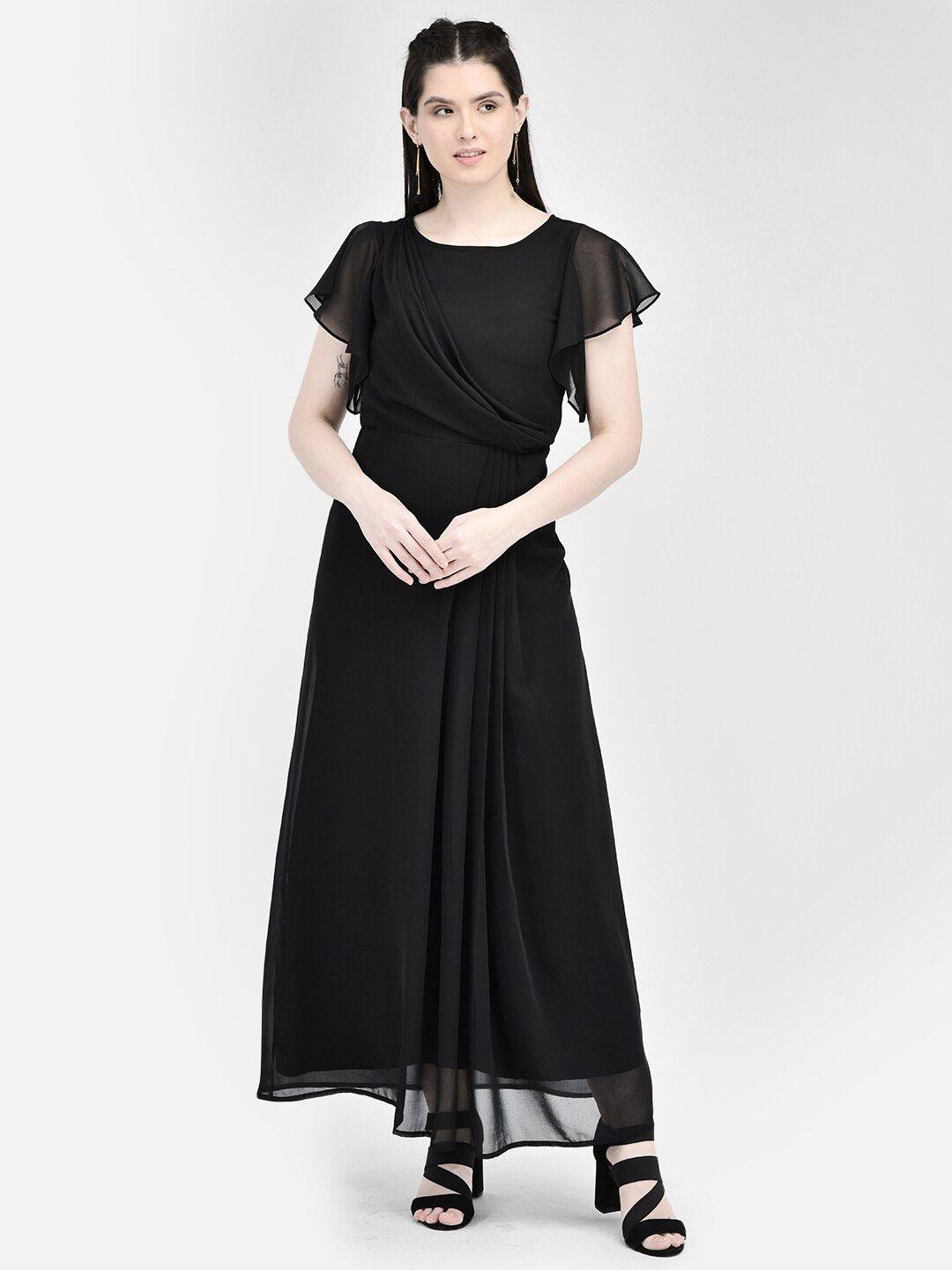 eavan self design georgette maxi dress