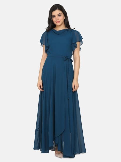 eavan teal maxi dress