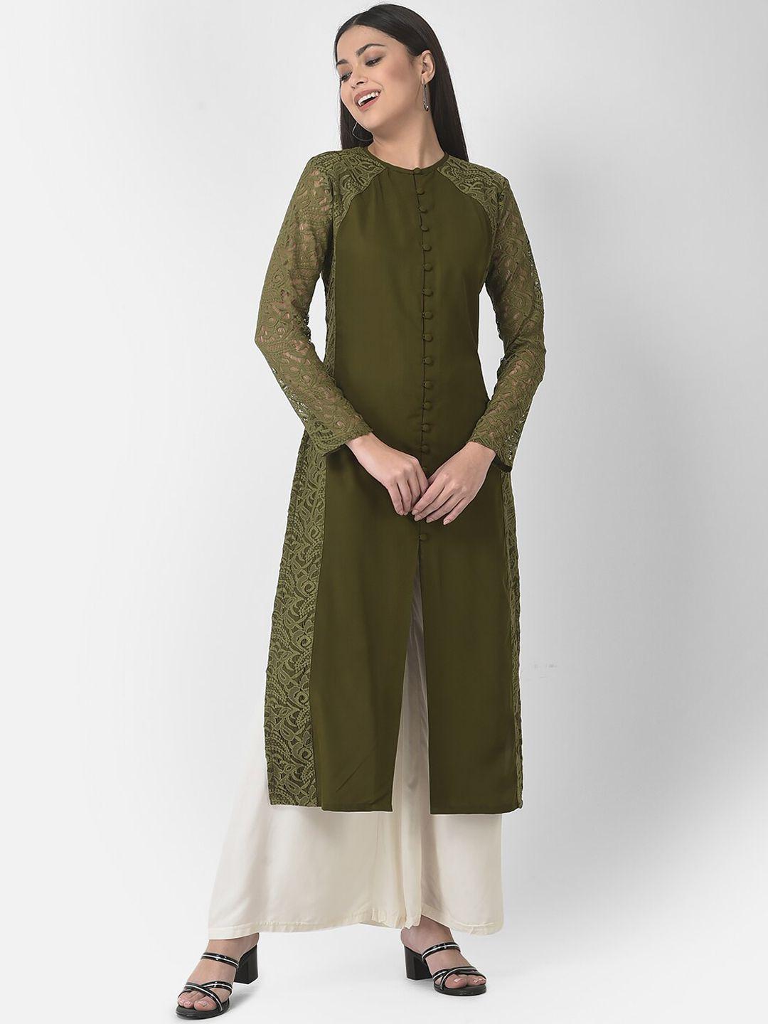 eavan women thread work shadow work crepe kurta