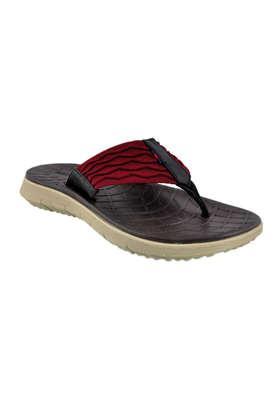 ebert synthetic leather slipon men's sandals - red