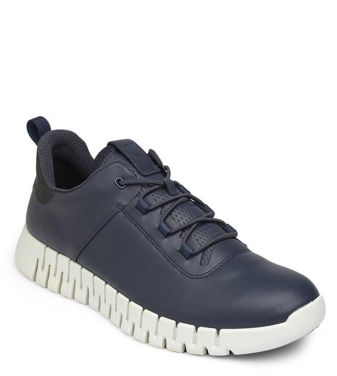 ecco men's gruuv navy sneakers