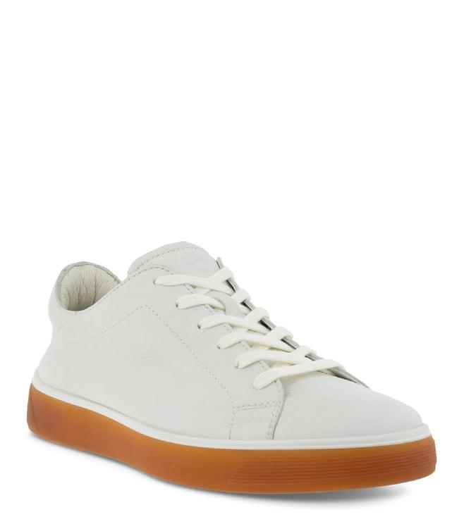 ecco men's street tray shadow white sneakers