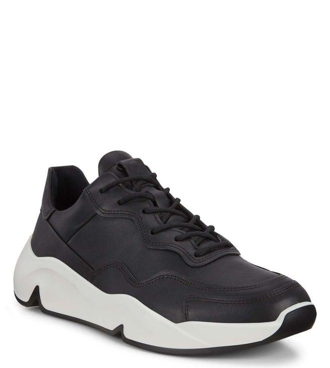 ecco men's upgrades black sneakers