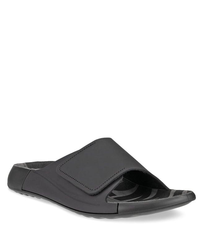 ecco women's 2nd cozmo black slide sandals