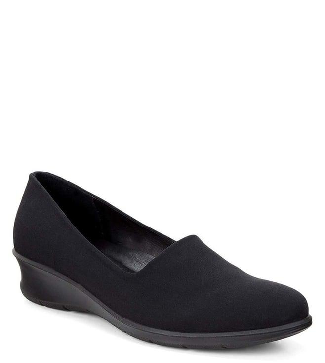 ecco women's felicia black slip on shoes