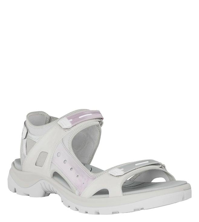 ecco women's offroad white & iridescent floater sandals