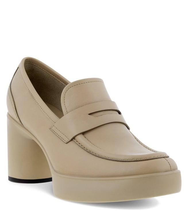 ecco women's shape sculpted motion beige loafers