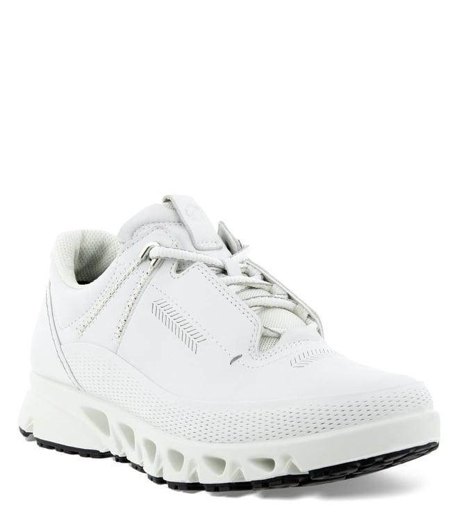 ecco women's vitality cut work white sneakers