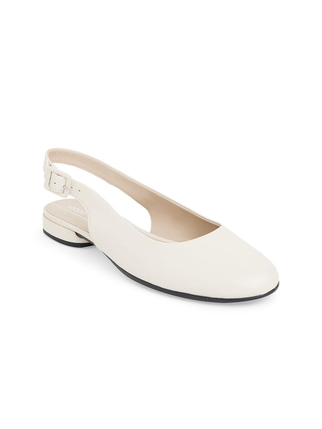 ecco women beige contemporary mules flats