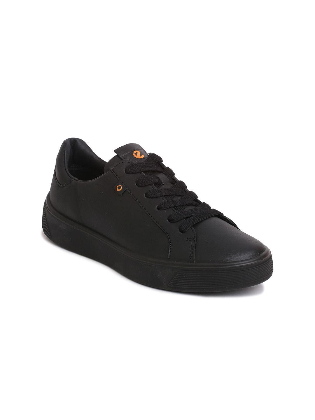 ecco women comfort insole leather sneakers