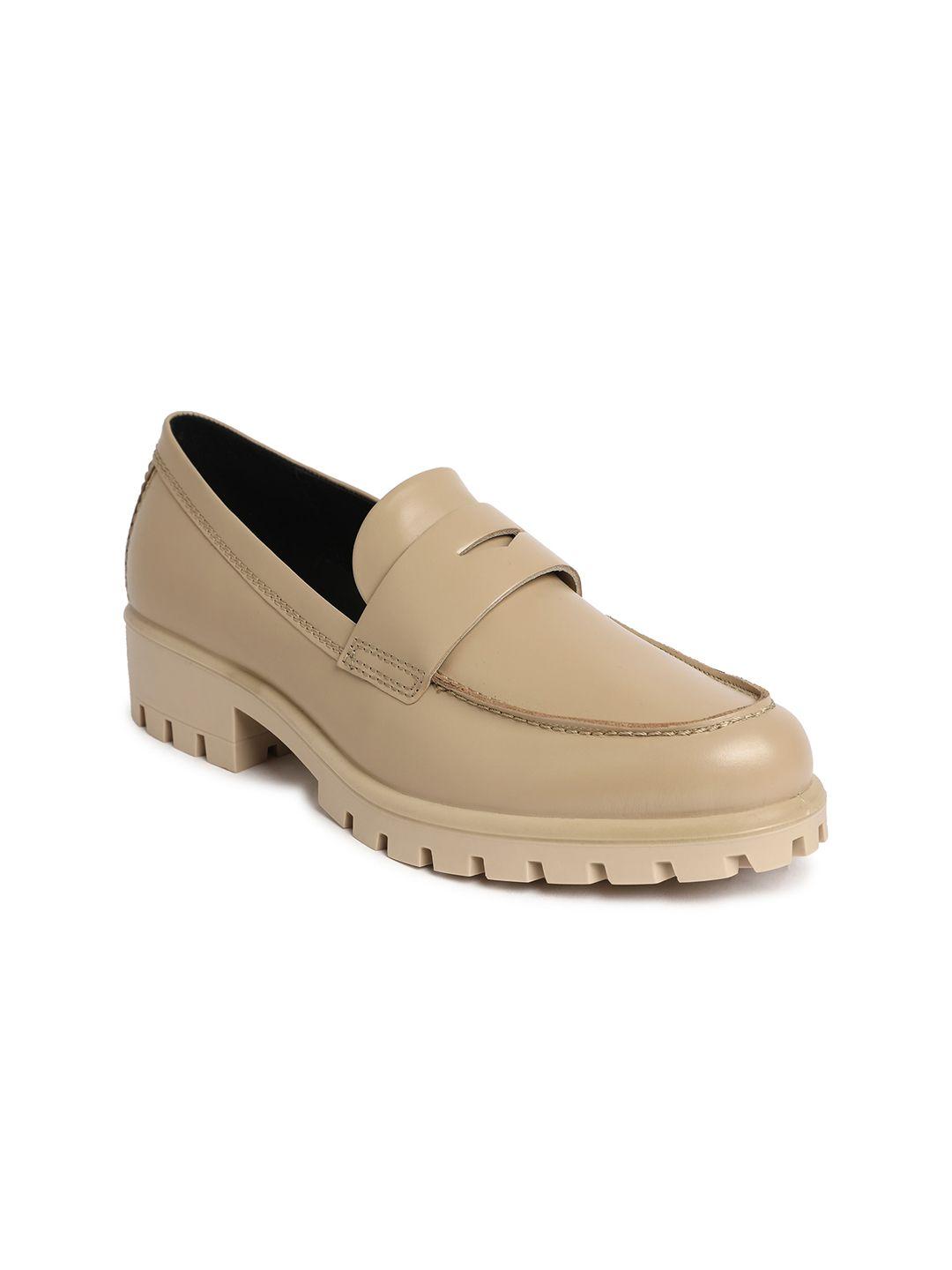ecco women modtray leather comfort insole penny loafers