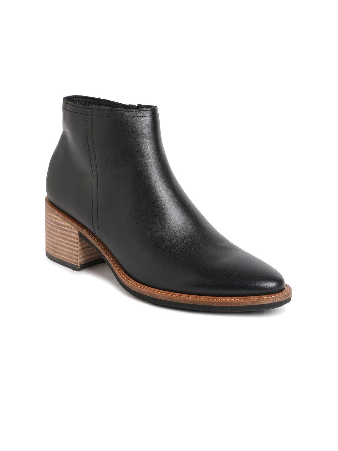 ecco women shape 35 sartorelle mid top block heel leather regular boots