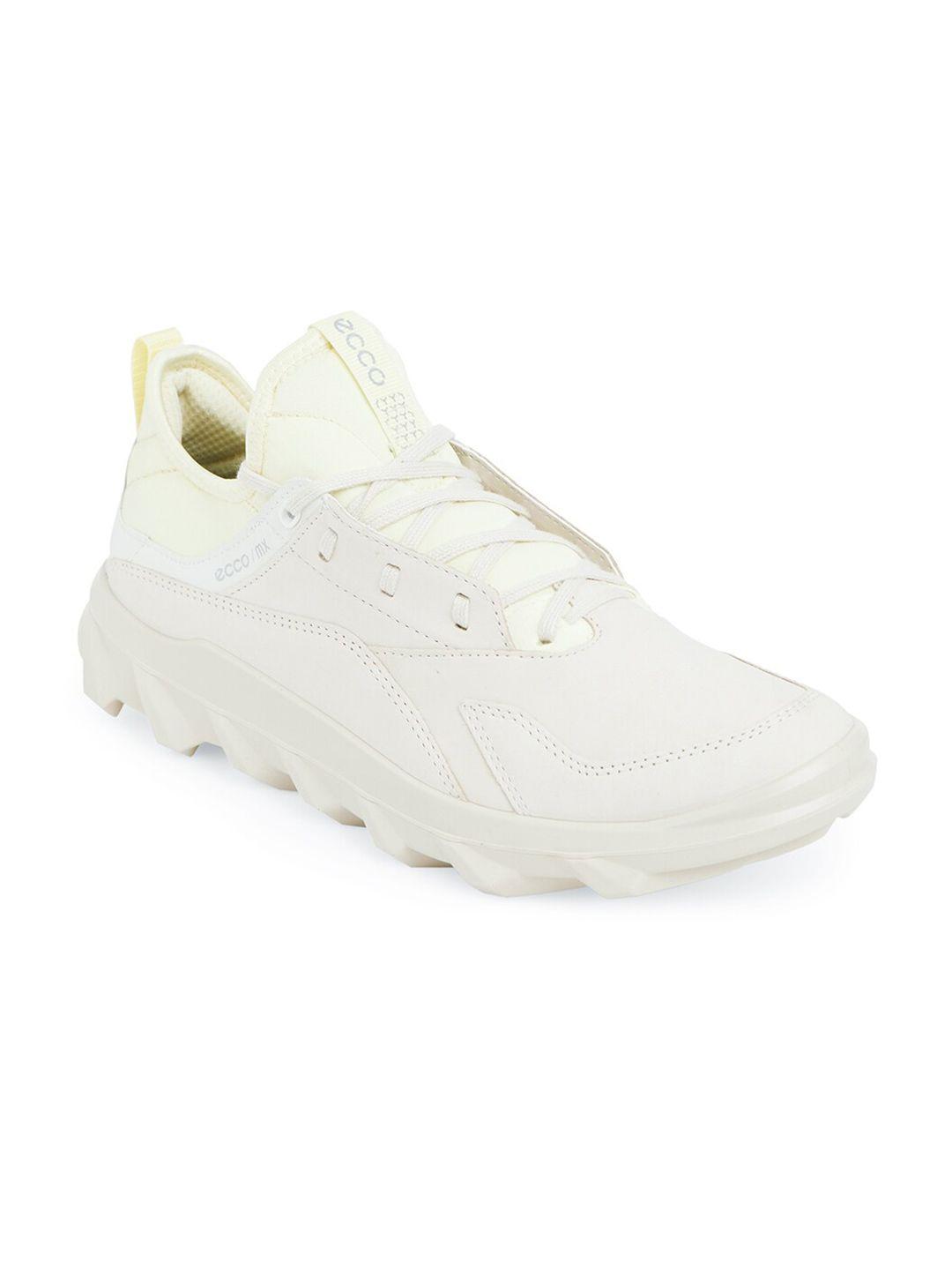 ecco women white leather vitality running non-marking shoes