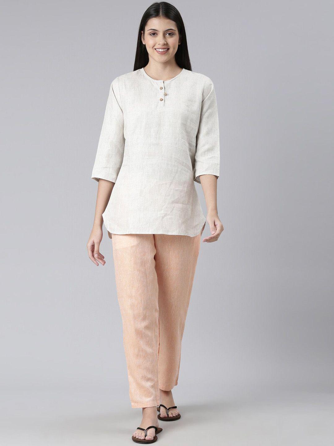 ecentric women organic cotton top and trouser co-ords