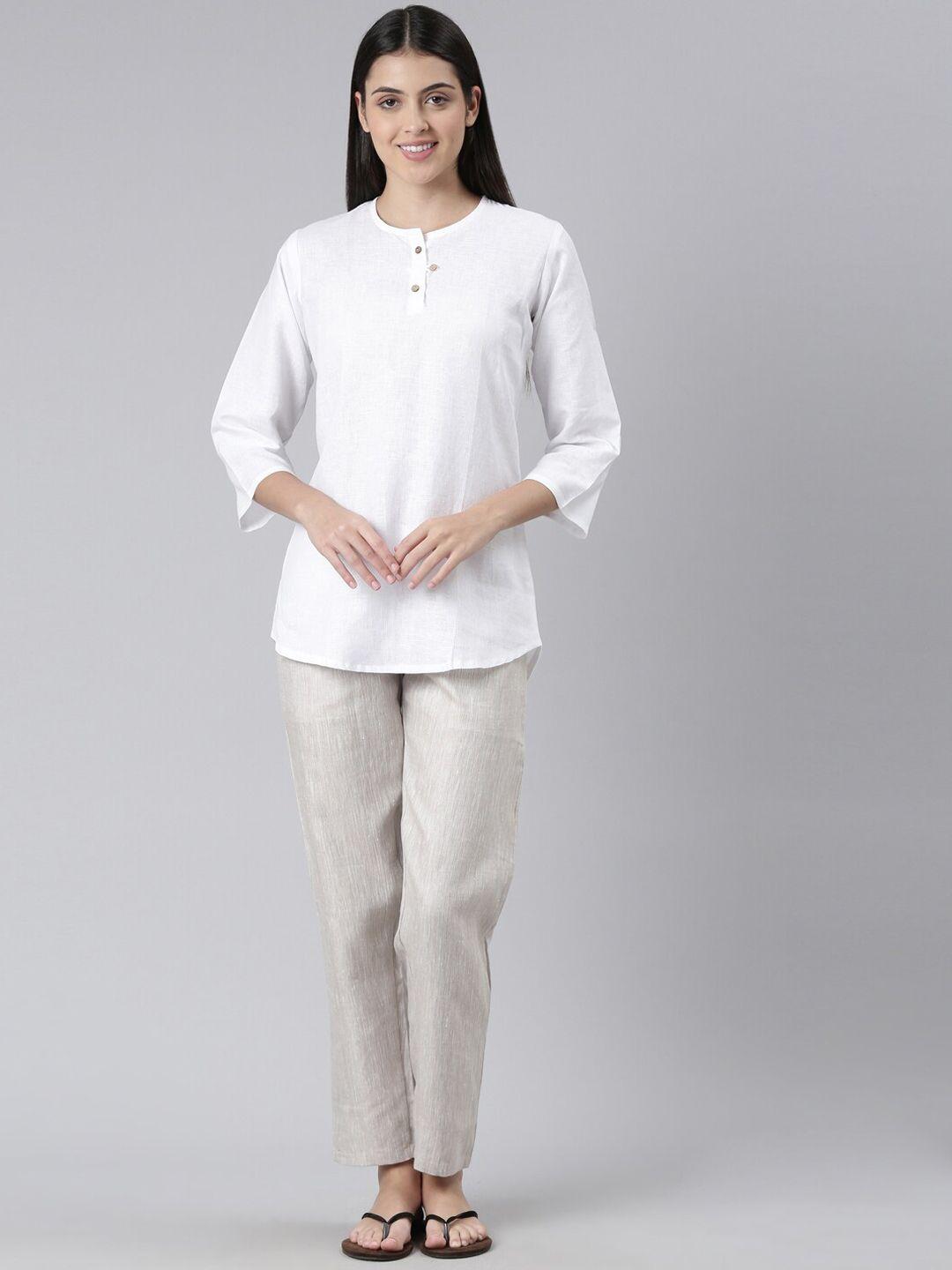 ecentric women organic cotton tunic with trousers co-ords