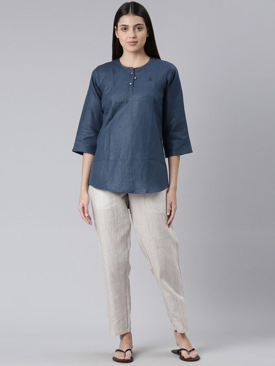 ecentric women organic cotton tunic with trousers co-ords