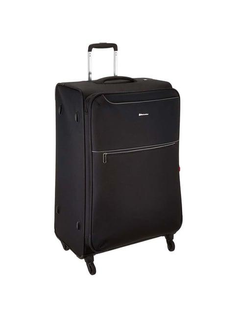 echolac black large soft cabin trolley - 82 cm