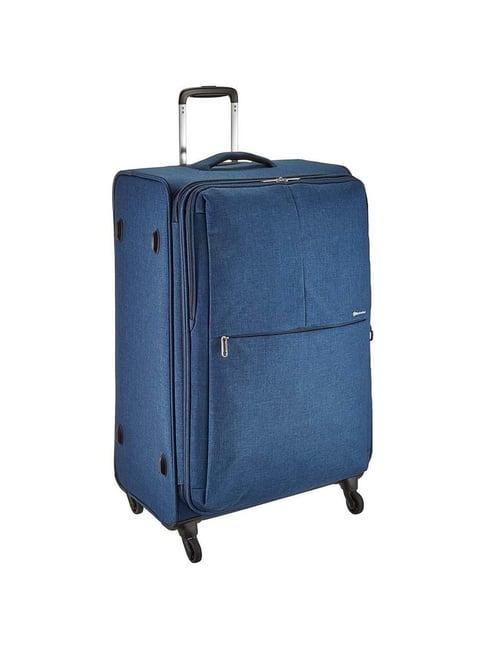 echolac blue large soft cabin trolley - 78 cm