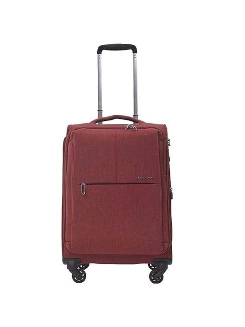 echolac maroon medium soft cabin trolley - 68 cm