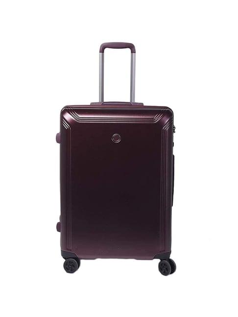 echolac maroon small hard cabin trolley - 55 cm