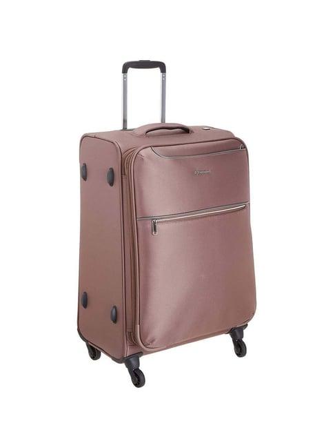 echolac peach large soft cabin trolley - 82 cm