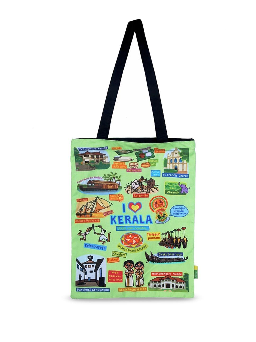 eco corner graphic printed shopper cotton tote bag