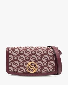 eco all-over monogram wallet with strap
