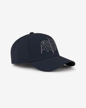 eco-friendly baseball hat with eagle logo print