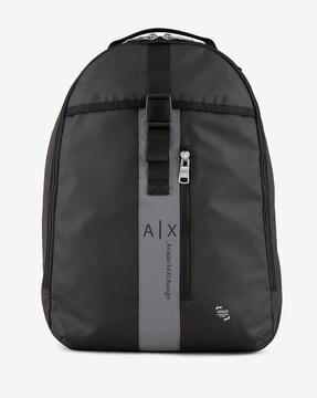 eco-friendly everyday laptop backpack with logo tape