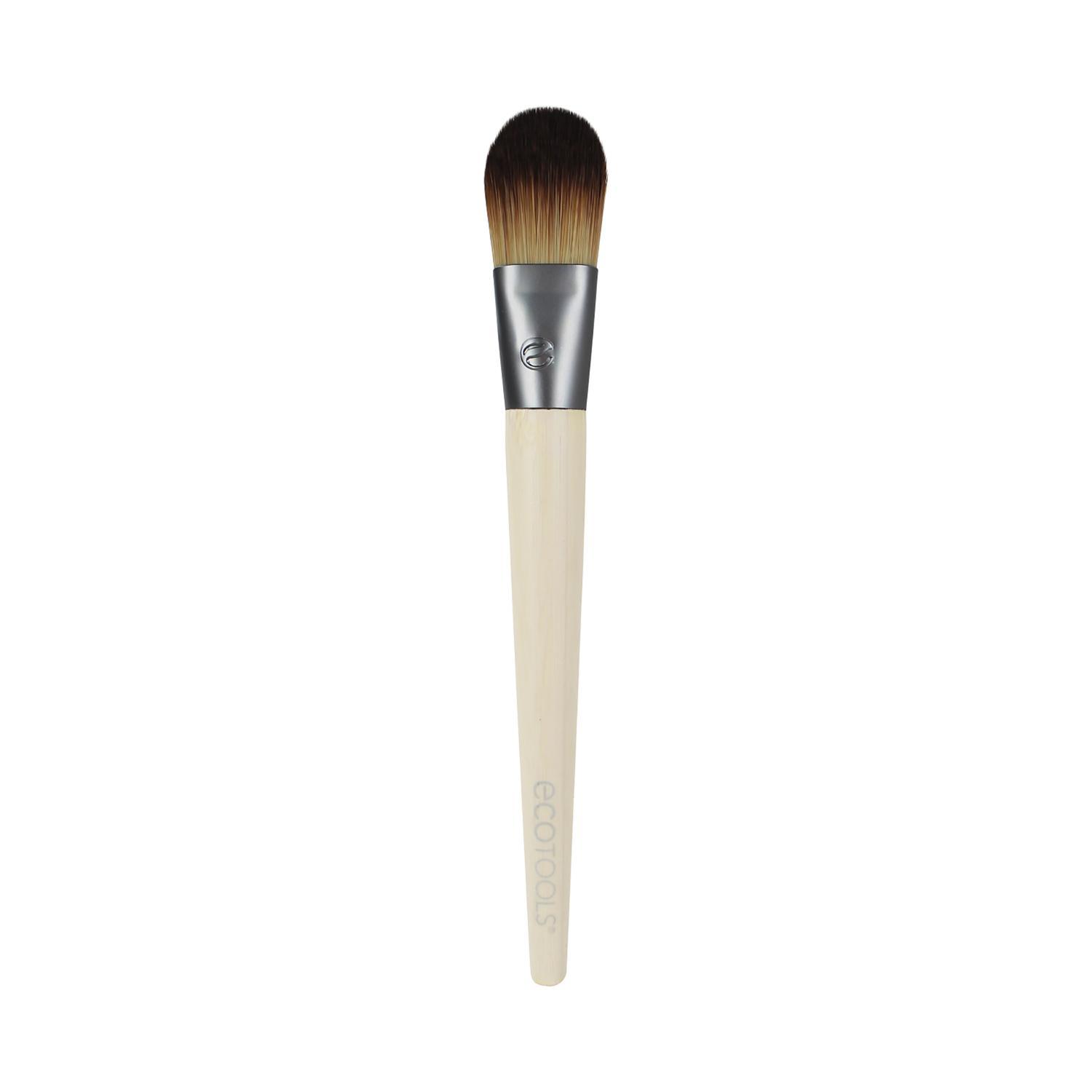 ecotools flat foundation makeup brush - beige (1 pc)