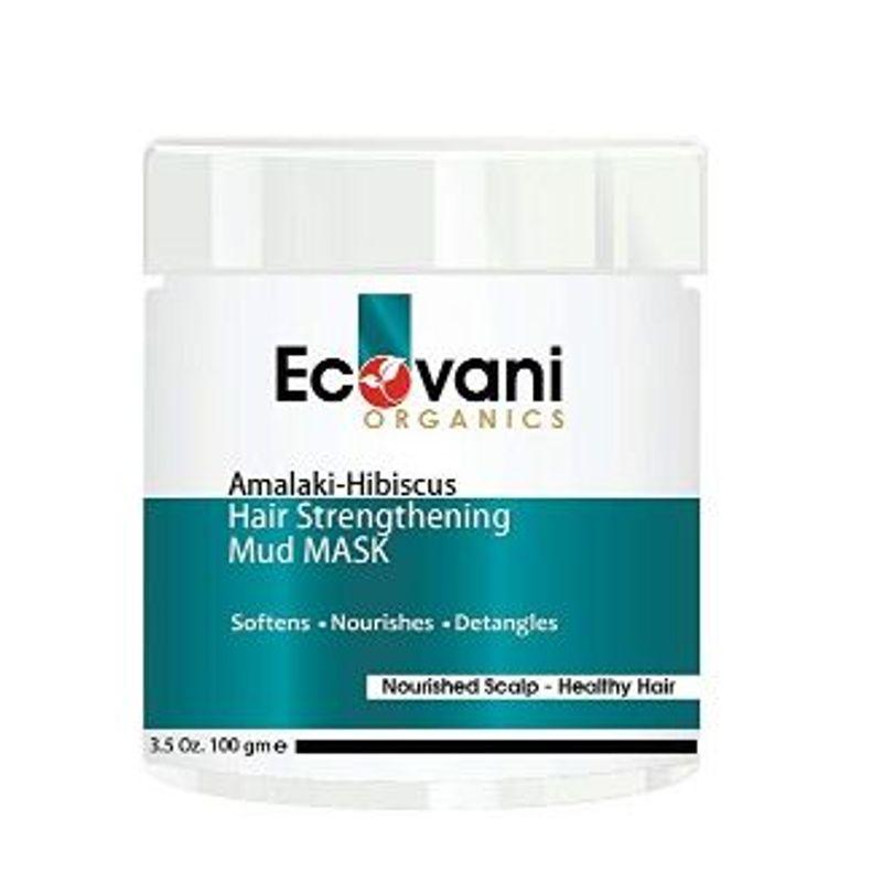 ecovani organics amalaki-hibiscus hair strengthening mud mask