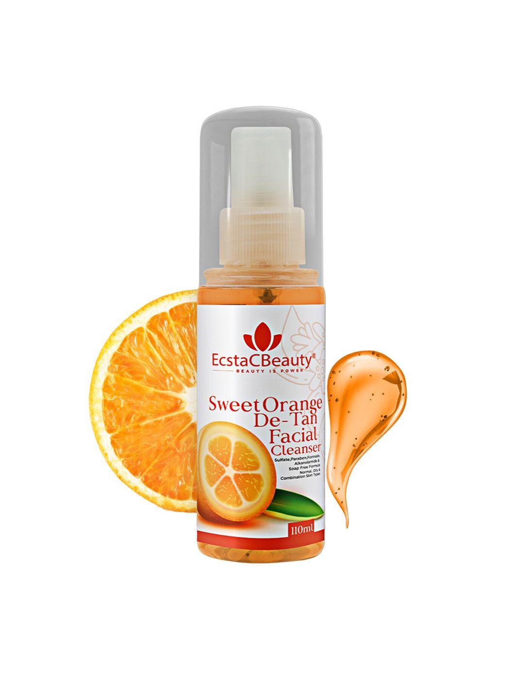 ecstacbeauty natural sweet orange de tan facial cleanser - 110ml