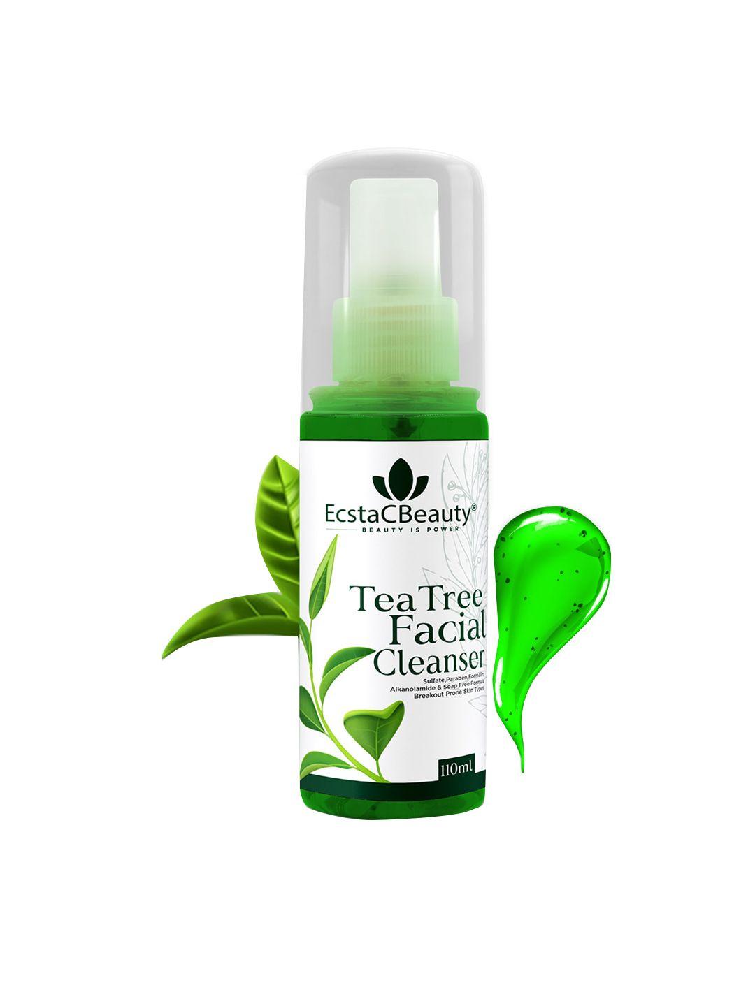 ecstacbeauty natural tea tree facial cleanser with rosemary & maychang - 110 ml