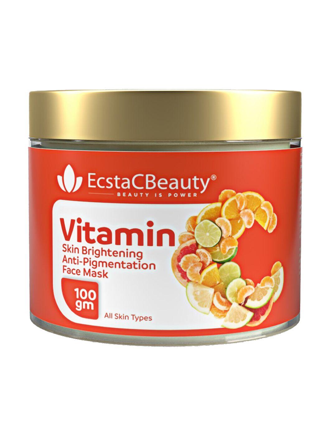 ecstacbeauty vitamin c skin brightening anti-pigmentation face mask - 100ml