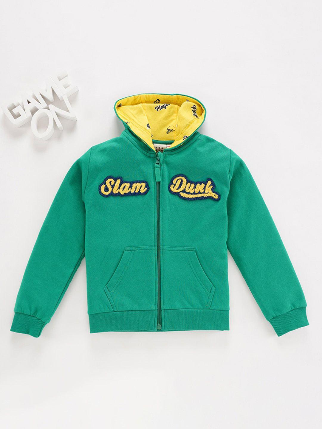 ed-a-mamma boys green bomber with patchwork jacket