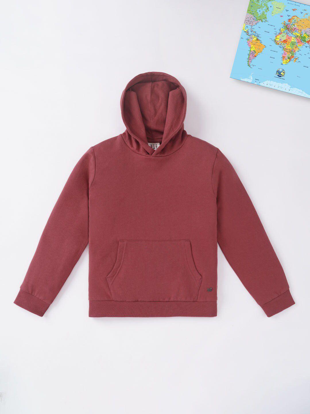 ed-a-mamma boys maroon hooded sweatshirt