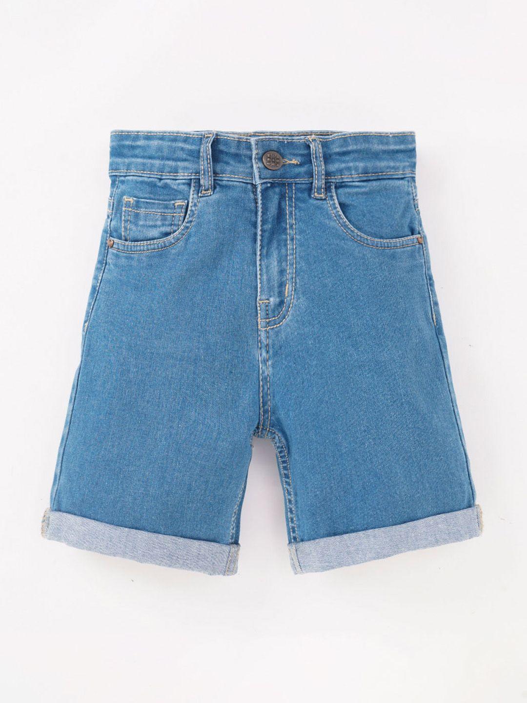 ed-a-mamma boys mid-rise cotton denim shorts