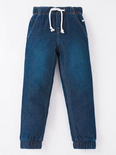 ed-a-mamma kids blue cotton washed jeans
