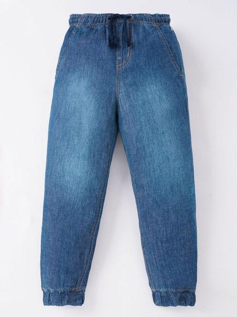 ed-a-mamma kids blue cotton washed jeans