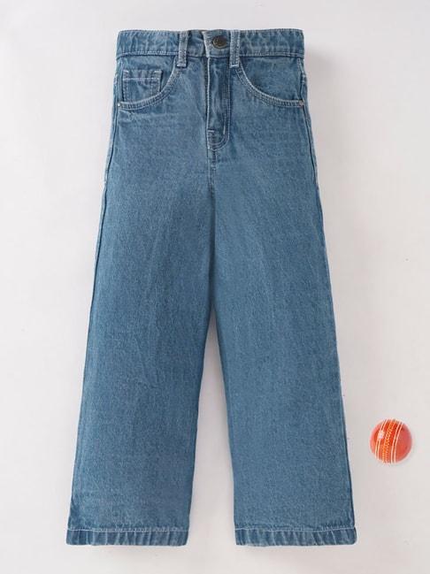 ed-a-mamma kids blue solid jeans