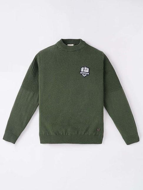 ed-a-mamma-kids-green-cotton-regular-fit-full-sleeves-sweater