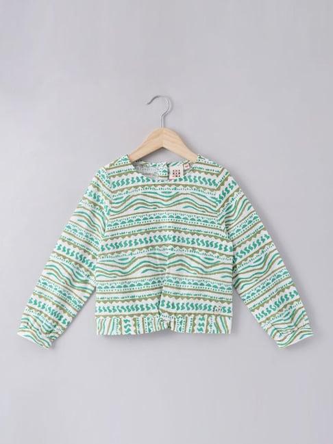 ed-a-mamma kids multicolor cotton printed full sleeves top