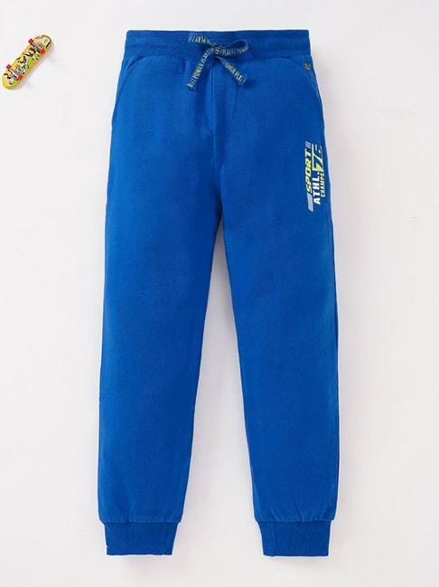 ed-a-mamma kids royal blue solid joggers