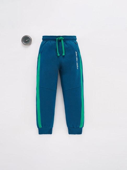ed-a-mamma kids teal solid  joggers