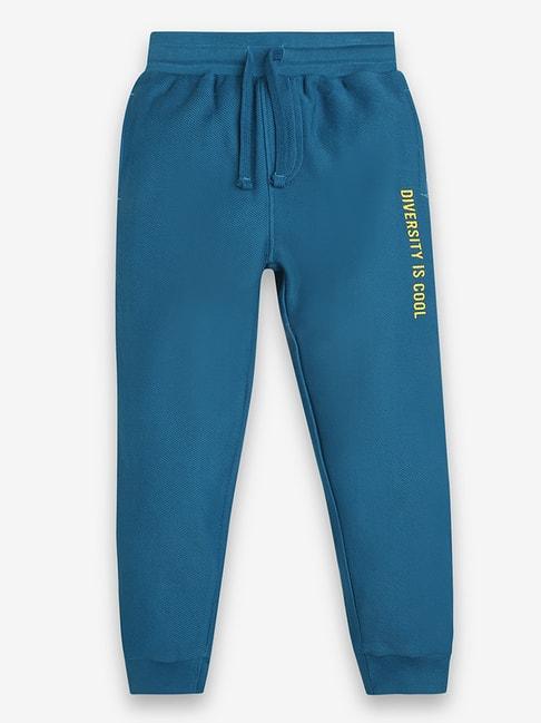 ed-a-mamma kids teal solid joggers