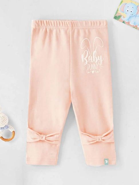 ed-a-mamma baby peach solid leggings