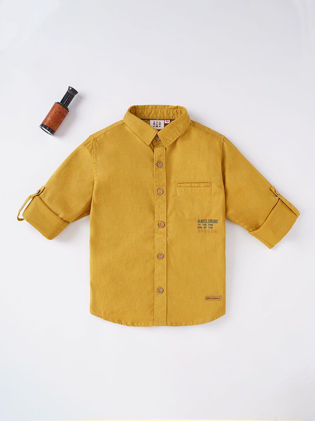 ed-a-mamma boys casual cotton shirt