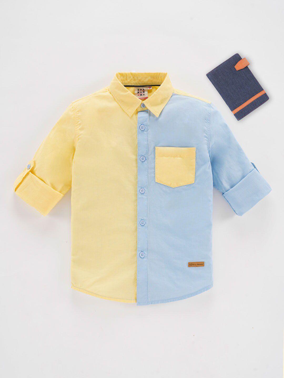 ed-a-mamma boys opaque casual shirt